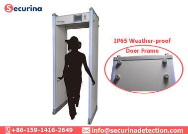 0-299 Sensitivity Door Frame Metal Detector Weatherproof With Audible Visual Alarm